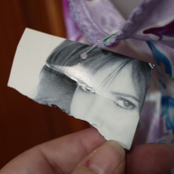 Jaclyn Smith Lavender Floral Satin Nightgown NOS Medium - Picture 14 of 15